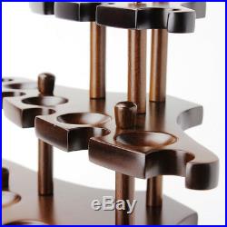 Wooden Pipe Stand Rack 15 Tobacco Pipe Holder Pipe Display Solid Dismountable