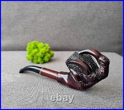 Wooden Smoking Pipe Tobacco Cigarettes Cigar Pipe Gift for him Pipes 9 mm filter