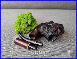 Wooden Smoking Pipe Tobacco Cigarettes Cigar Pipe Gift for him Pipes 9 mm filter