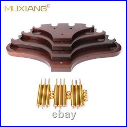 Wooden Tobacco Pipe Stand Rack Display for 15 Tobacco Smoking Pipes Collection