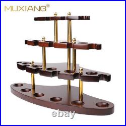 Wooden Tobacco Pipe Stand Rack Display for 15 Tobacco Smoking Pipes Collection