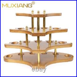 Wooden Tobacco Pipe Stand Rack Holder Display for 15 Smoking Pipes Collection