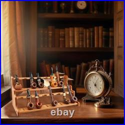Wooden Tobacco Pipe Stand, Wood Pipe Stands Holder for Smoking Pipes