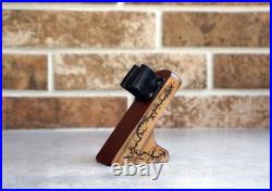 Wooden Tobacco Pipe With Stand, Tomahawk Smoking Pipe, Long Stem Pear Wood Pipe