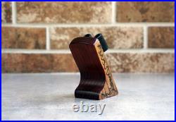 Wooden Tobacco Pipe With Stand, Tomahawk Smoking Pipe, Long Stem Pear Wood Pipe