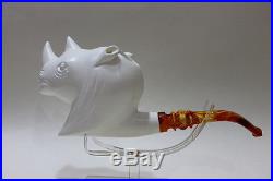 XL Rhino Rare Meerschaum Tobacco Pipe Turkish Handmade High Quality Pipe