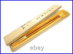 ZA405 Japanese Kiseru Smoking pipes 2-pieces Wooden box Smoking accessories