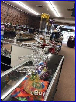 ZONG Style 6 bend Glass Water Pipe Bowl Bubbler Tobacco Pipe Made In USA